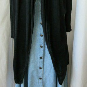 Ronit Zilkha Cardigan Linen Open Front 